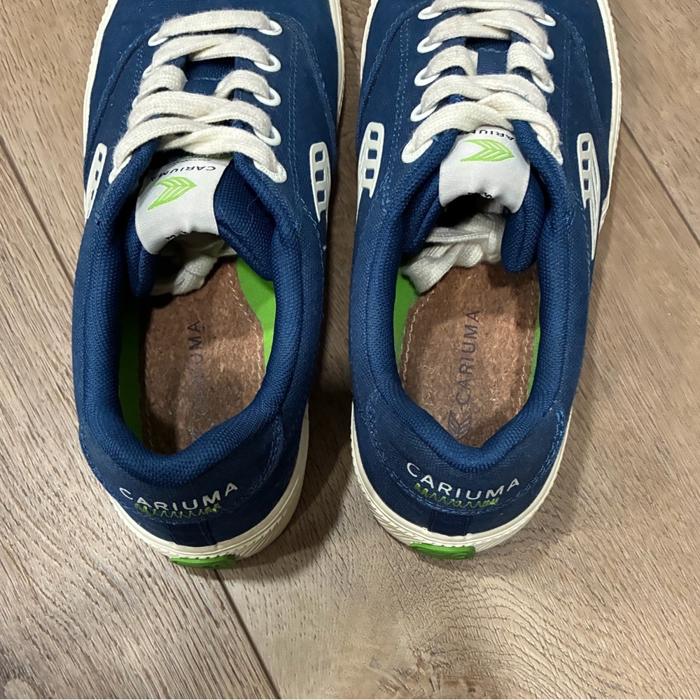 Cariuma Naioca low-top skate sneakers in blue canvas sz 8.5 - Picture 6 of 6